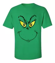 El Grinch - Remera Manga Corta Unisex - Caras Navidad