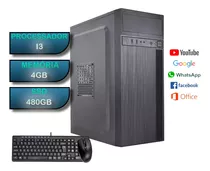 Cpu Intel I3 4gb Hd 500gb Mouse E Teclado