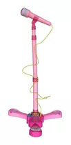 Brinquedo Microfone Infantil C/ Pedestal Rosa - Fênix