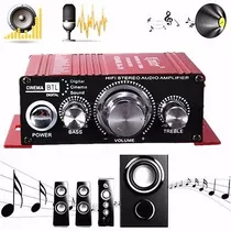 2ch Mini Hi-fi Amplificador Stereo Booster Dvd Mp3 Altavoz P