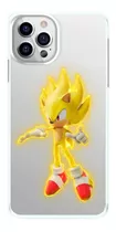 Capinha Super Sonic Dourado Amarelo Fundo Transparente