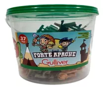 Brinquedo Forte Apache No Balde 37 Peças Gulliver