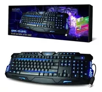 Teclado Gamer Exbom G35 3 Cores Diferentes Led Usb