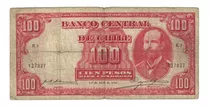 Billete De Chile 100 Pesos Diez Condores 1 De Abril De 1936 