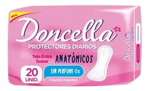 Protectores Diarios Anatómicos Doncella Sin Perfume X 20 Un