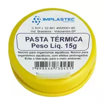 30 X Pasta Térmica 15g Implastec Processador Placa De Video