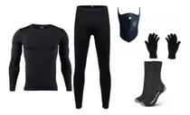 Conjunto Termico Moto Remera+calza +balaclava+medias+guante