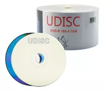 200 Dvd-r Udisc 16x Com Logo Nf Dvd R Virgem Dvd -r - R