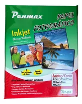 Papel Fotográfico Glossy Brillante Carta 230g X 20 Hojas Color Blanco