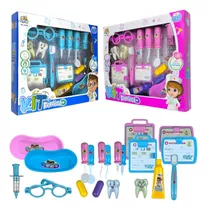 Kit Medico Dentista Infantil Brinquedo Educativo Acessorios