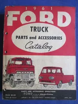 Antiguo Libro Camiones Ford Año 1961 De Coleccion Muy Escaso