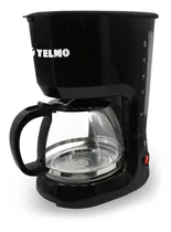 Cafetera Yelmo Ca-7108 Semi Automática Negra De Filtro 220v