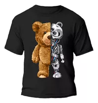 Remera Oso Robot Terminator Diseño 100% Algodón