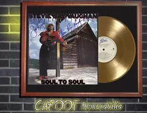 Steve Ray Vaughan Soul To Soul Tapa Lp Firmada Y Disco Oro