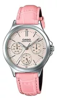 Reloj Fashion Casio Ltp-v300l-4audf  Pulso Cuero Para Mujer