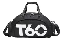 Bolsa Mala Mochila T60 Academia Bagagem Viagem Top Cor Preto