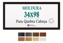 Moldura Quebra Cabeça Puzzle Panorâmico 1000 98x34 Cm C/petg