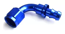 Acople Conexión Push On Hose 90° An6 Azul Ftx Fueltech