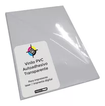 Vinilo Sticker Autoadhesivo Transparente A4 X 20 Pvc Apto Para Impresoras Laser Que Puedan Imprimir Vinilos