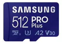 Tarjeta De Memoria Samsung Pro Plus 512mb Microsd +adaptador
