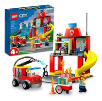 Lego City - Quartel E Caminhão Dos Bombeiros - Lego