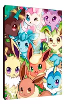 Cuadros Poster Pokemon Eevee Evolucion 60x90 (suv 8)