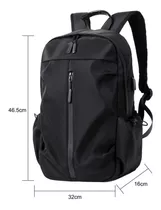 Mochila Escolar Los Misterios Lmb10011 Color Negro 22.6l