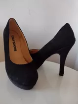 Zapato Stiletto Mujer Negro