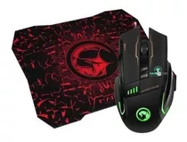 Kit Mouse + Pad Marvo M 909 Usb+ G1 8 Botones Gaming