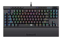 Teclado Redragon Magic Wand Pro K587-pro Qwerty Es-latino Color Del Teclado Negro Idioma Español Latinoamérica