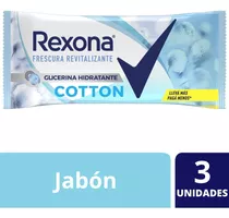 Jabon En Barra Rexona Cotton 3 X 125 Gr