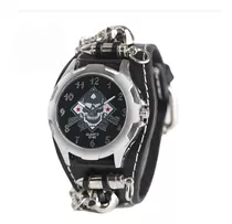 Reloj De Calaveras Y Balas Motociclista Excelente Skpalace