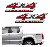 Par Adesivos Compatível Amarok 4x4 Off Road Lateral Kit R822 Cor Padrão