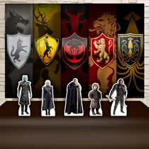 Kit Painel+display Festa Game Of Thrones Série 