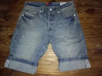 Bermuda Hombre Jeans  New Denin Excelente Calidad May Y Menr