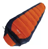 Bolsa De Dormir Broksol Malva 450 Camping Termica -10° Carpa Color Naranja Con Azul