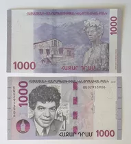 Billetes Mundiales : Armenia  1000 Dram Año 2018