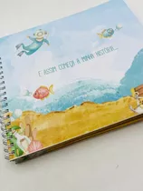 Livro De Recordações Do Bebê - Até 5 Anos - Fundo Do Mar