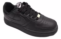 Zapatos Nike Air Max Force One Negro Negro Dama Caballeros 