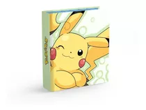 Fichário Pasta Álbum Pokemon Pikachu + Raichu Capa Dura