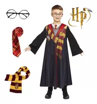 Disfraz Harry Potter Incluye Accesorios - Capa, Lentes, Bufanda Y Corbata