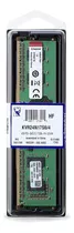 Memória Ram Kingston 4gb Ddr4 2400mhz Dimm Kvr24n17s6/4