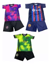 Kit 3 Conjuntos Infantil Diversos Times Futebol 