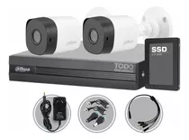 Kit Seguridad Dahua Cctv Dvr 4ch  + 2 Camara 2mp 1080p+disco