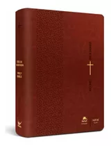 Bíblia Bilíngue Português E Inglês | Nvi Niv Capa Marrom