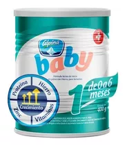 Leche De Fórmula En Polvo Sin Tacc Alpina Baby 1 En Lata De 1 De 400g - 0  A 6 Meses