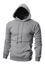 Pack X2 Buzo Con Capucha Hoodie Entallado Frizado Slim Fit 