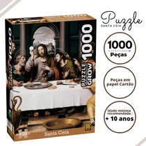 Puzzle Educativo C/ 1000 Peças P/ Montagem Quadro Santa Ceia