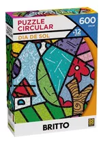 Quebra-cabeça Circular 600 Peças Romero Britto Dia De Sol