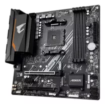 Placa Mae Gigabyte B550m Aorus Elite Am4 Ddr4 Hdmi M-atx Cor Preto